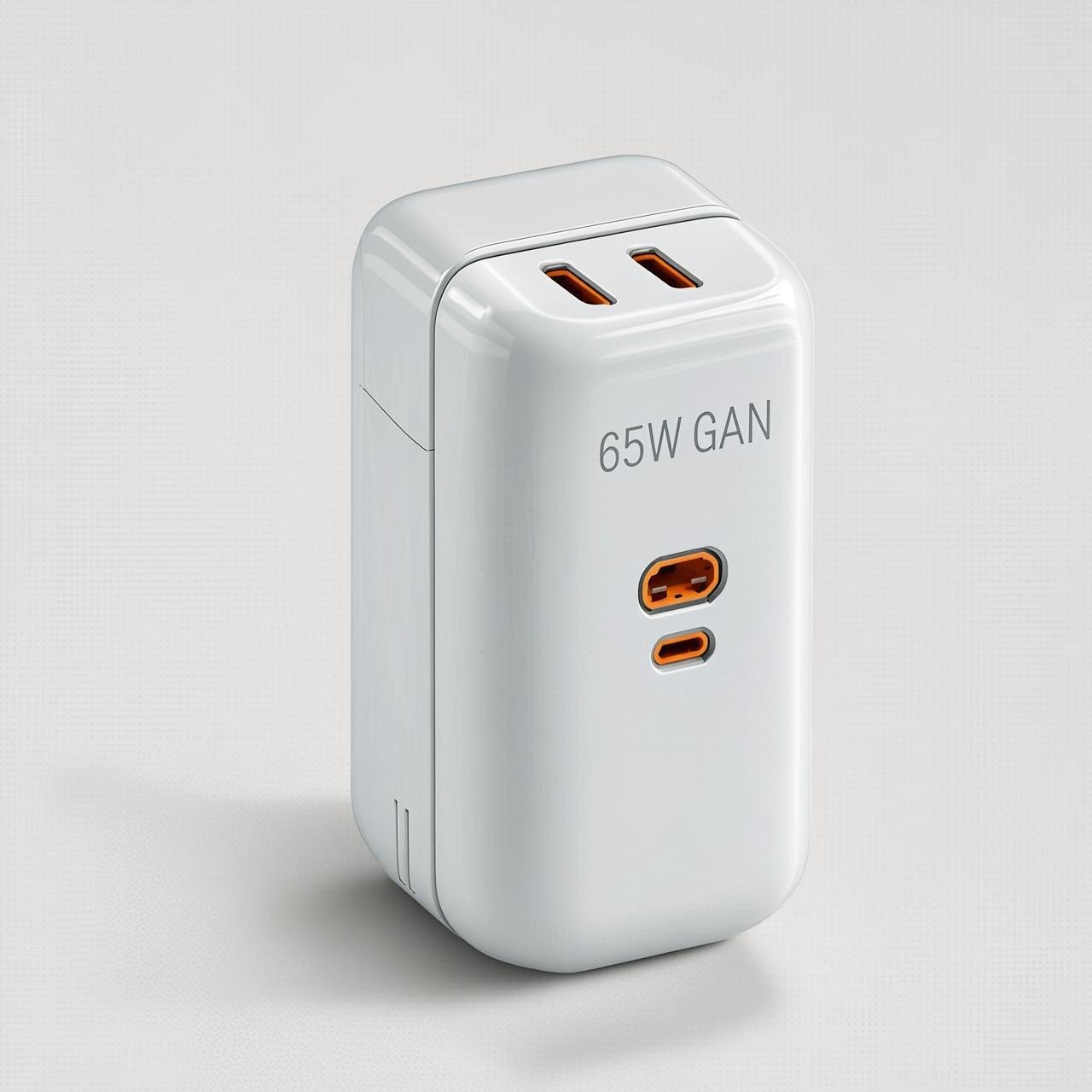 Cargador Rápido GaN 65W (Dual USB-C)