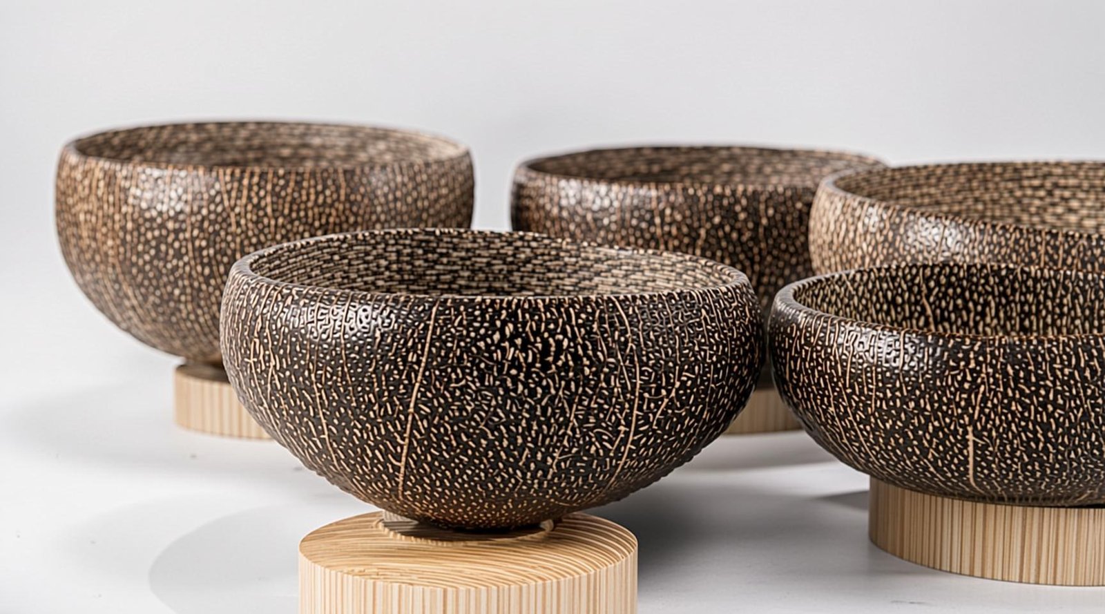 Bowls Eco Coco Collection Artesanal (12 pzas)